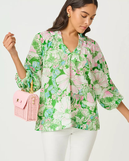 LOURDES 3/4 SLEEVE COTTON