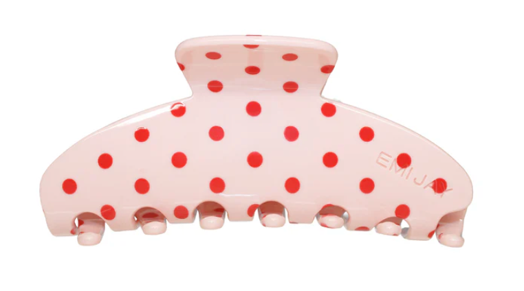 Big Clip - Blush Polka Dot