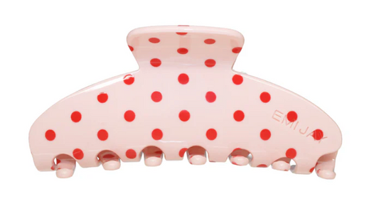 Big Clip - Blush Polka Dot