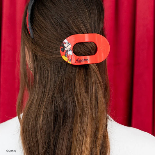 Flat Round Hair Clip - Medium - Mickey Mouse