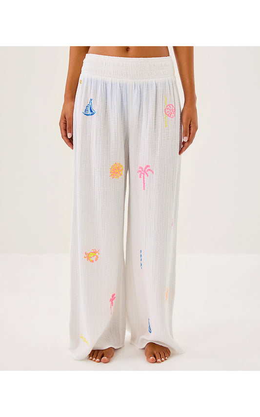 ENZO EMBROIDERED PANT COV