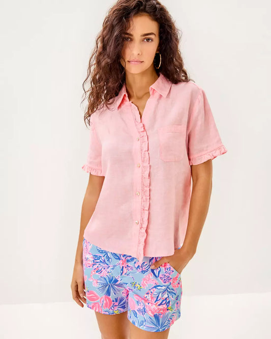CARDEN RUFFLE TOP