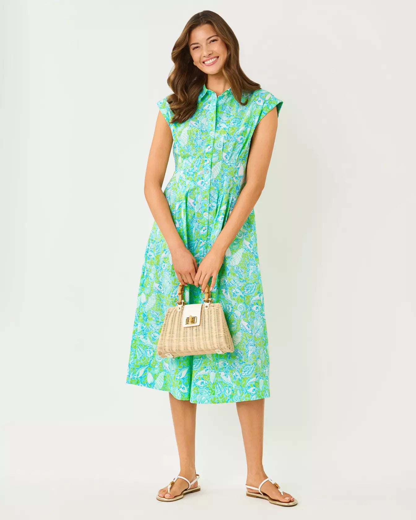 TONYA MIDI SHIRTDRESS