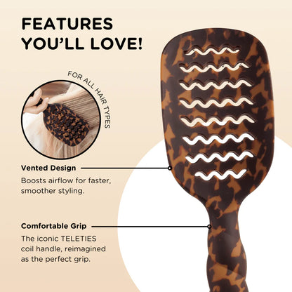 VENTED HAIR BRUSH - TORTOISE