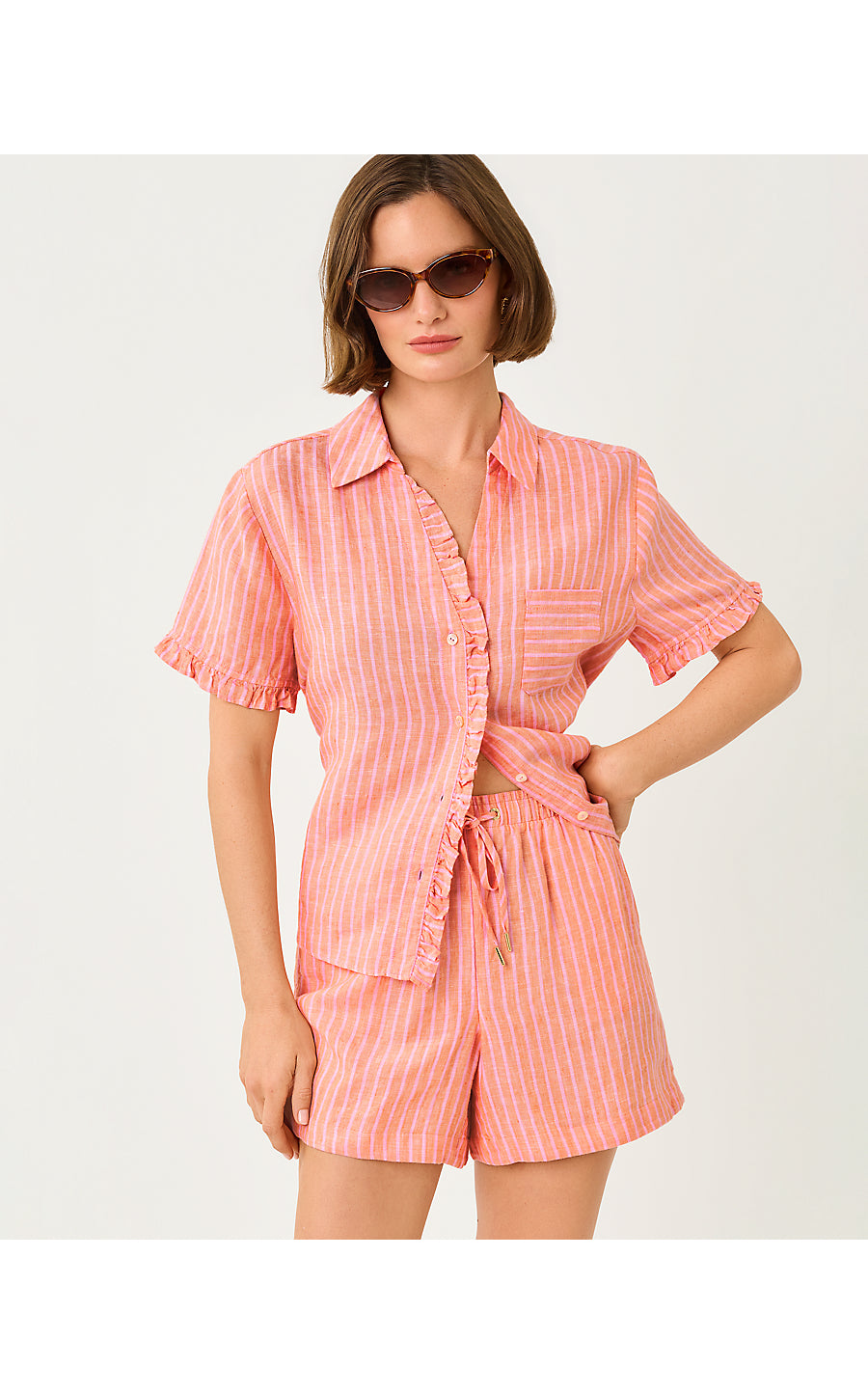 CARDEN RUFFLE TOP