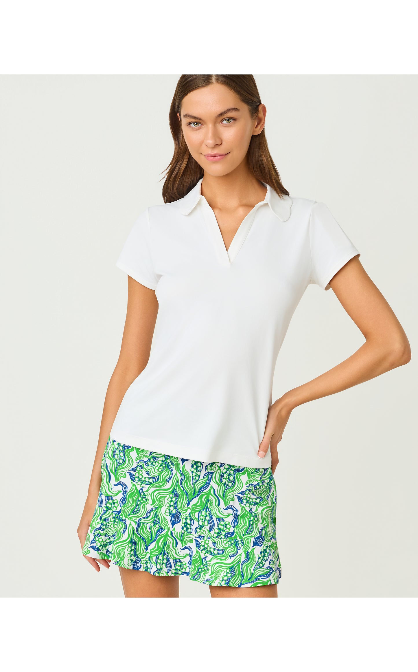 FRIDA SCALLOP POLO UPF 50