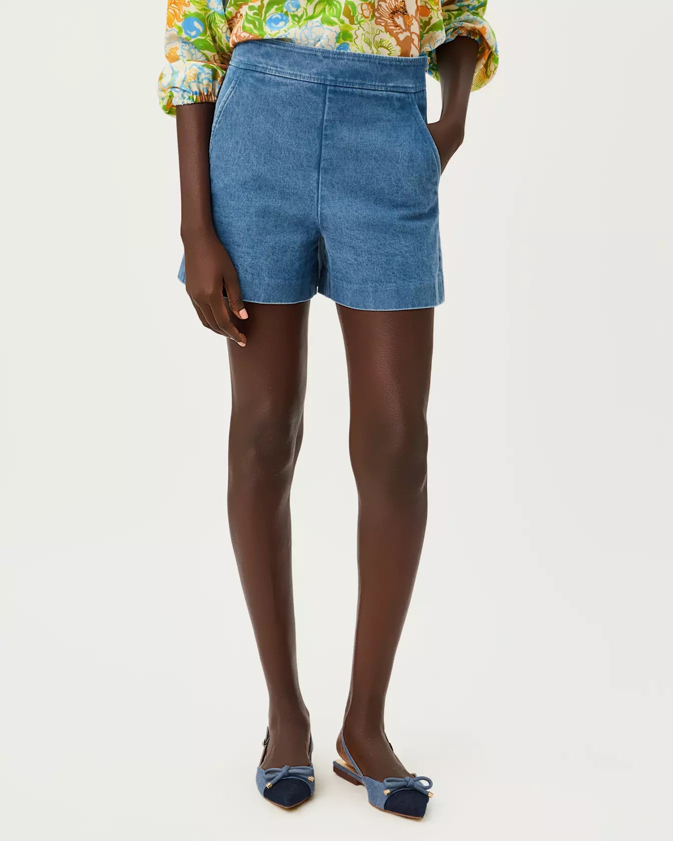 SARISSA STRETCH DENIM SHO