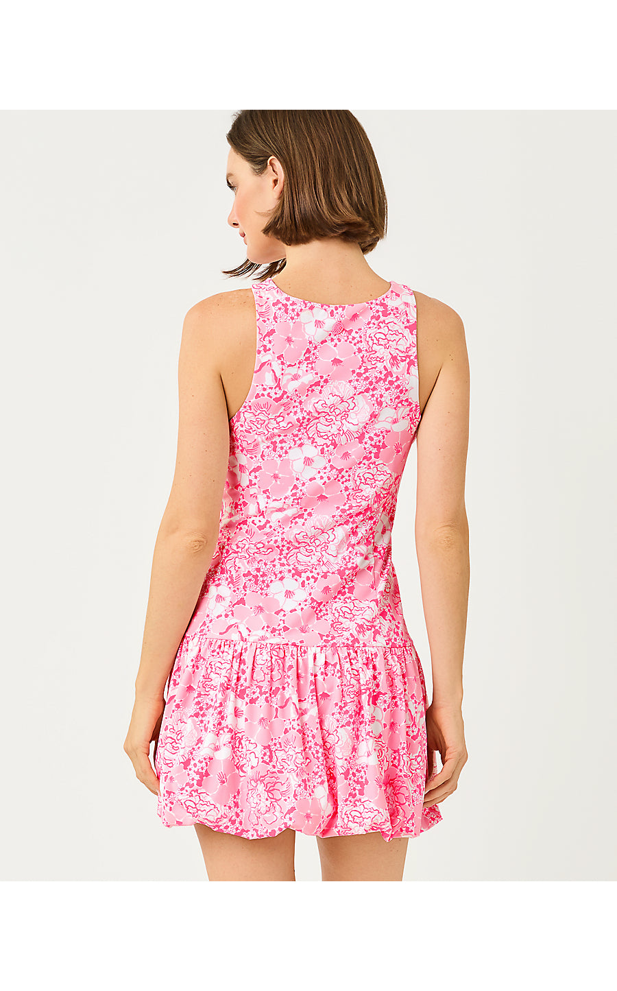 DELVENIE BUBBLE HEM DRESS