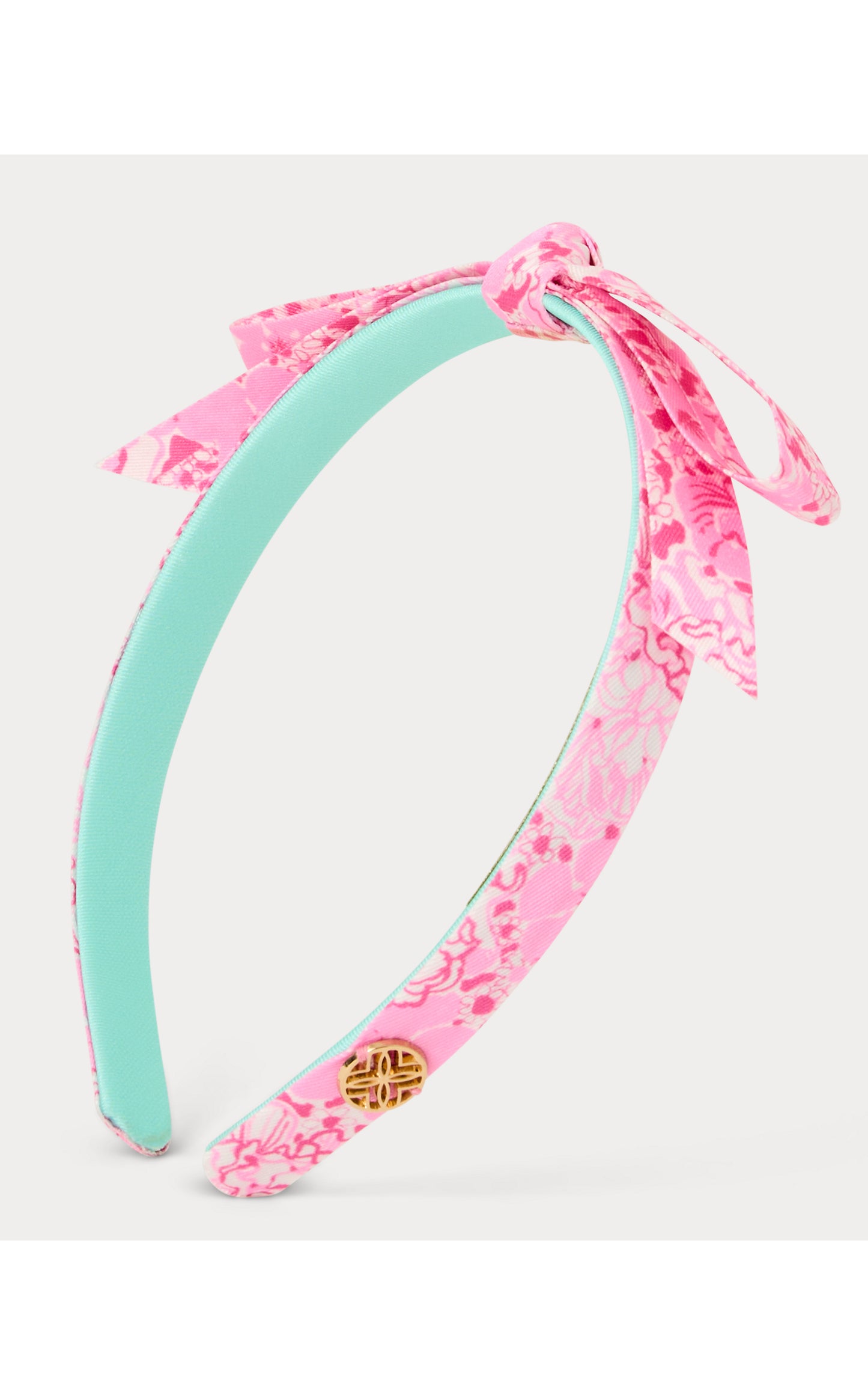 Slim Bow Headband, Conch Shell Pink Burst of Joy