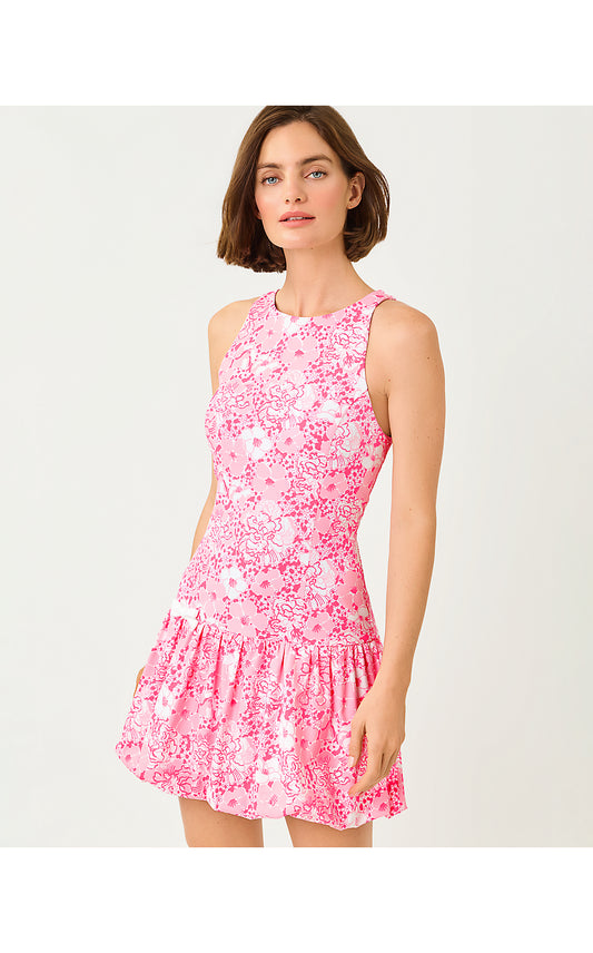 DELVENIE BUBBLE HEM DRESS