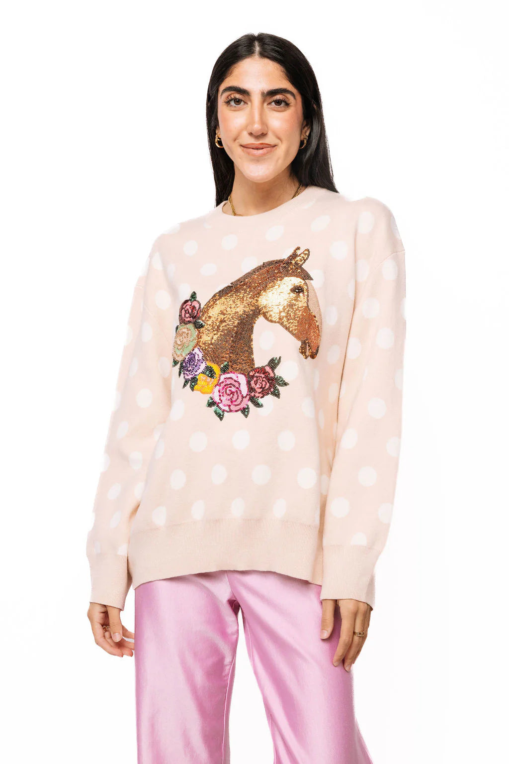 Horse with Wreath Sweater
