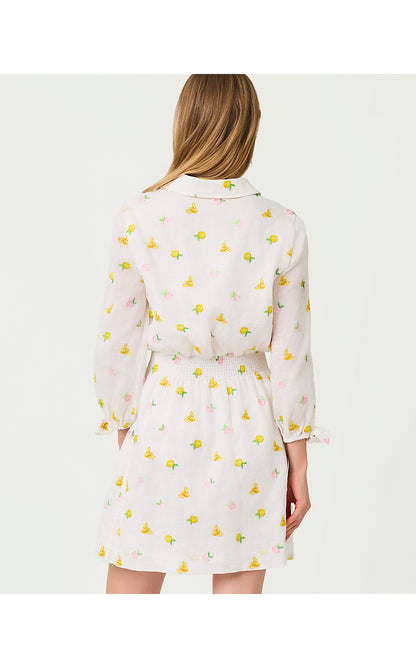 ABRALYNN LINEN SHIRTDRESS