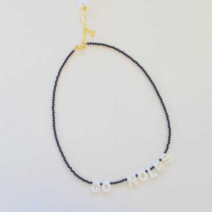 Spirit Necklace, GO NOLES on Black