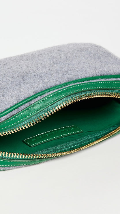 SWEATER SMALL POUCH - CHARCOAL