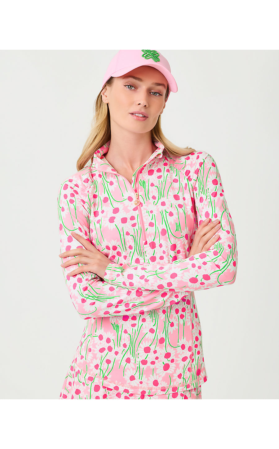 JUSTINE HALF ZIP UPF 50+