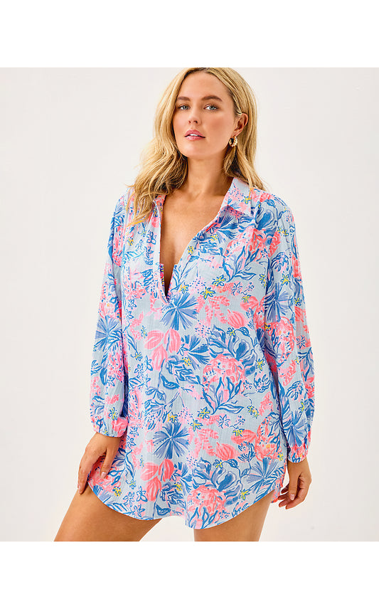 KIQUE LONG SLEEVE COVERUP