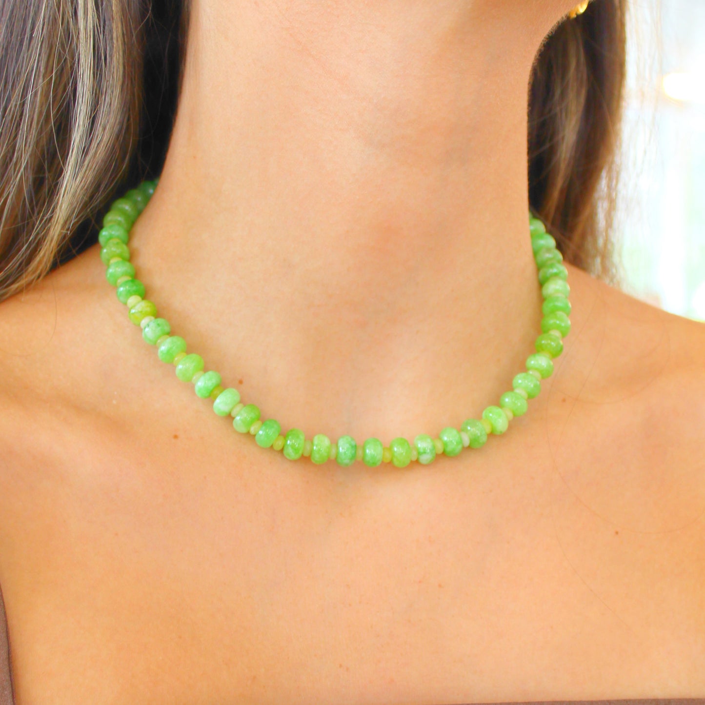 Caroline Necklace in Green