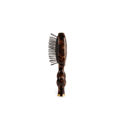 MINI DETANGLER HAIR BRUSH FOR MEDIUM HAIR - TORTOISE