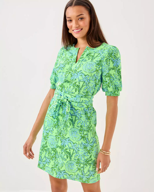OLIVINE SHORT SLEEVE DRES