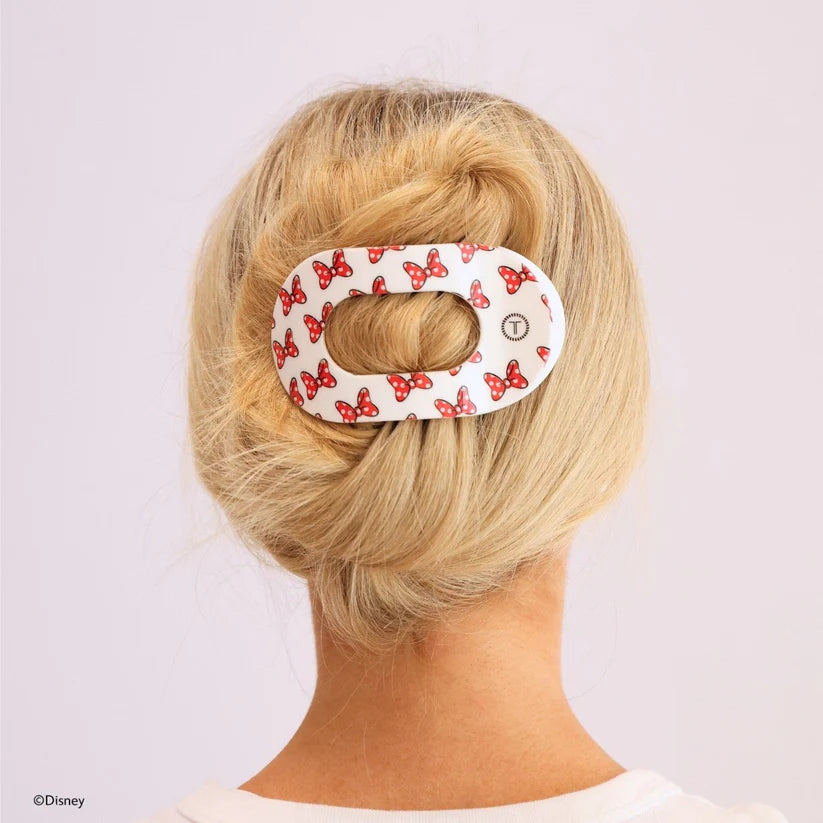 Flat Round Hair Clip - Large - Minnie Mouse Loves Her Bows!