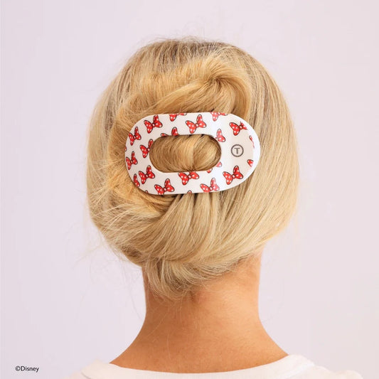 Flat Round Hair Clip - Large - Minnie Mouse Loves Her Bows!
