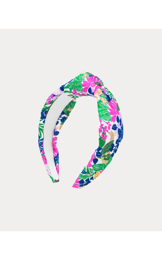 Slim Knotted Headband, Endless Summer Coconut