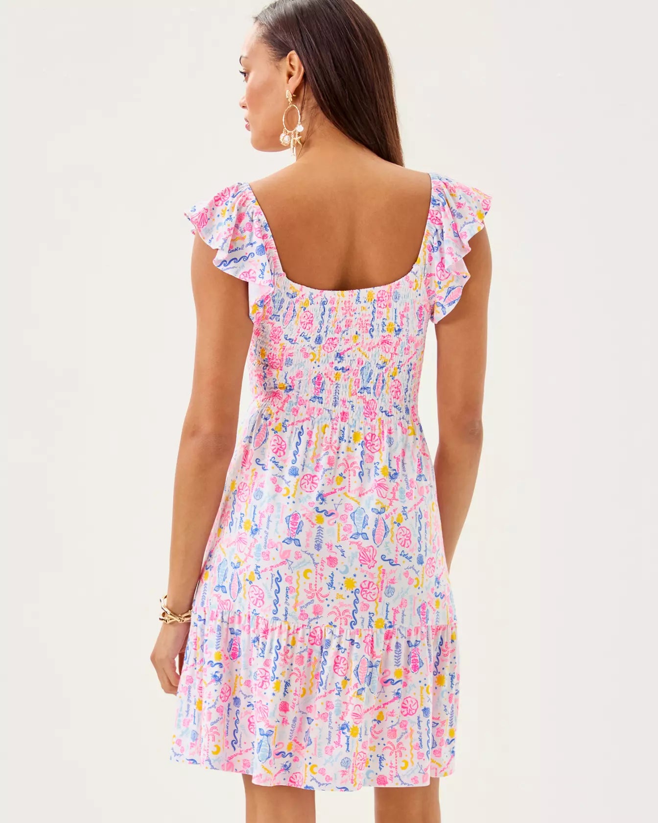 JILLY SMOCKED DRESS