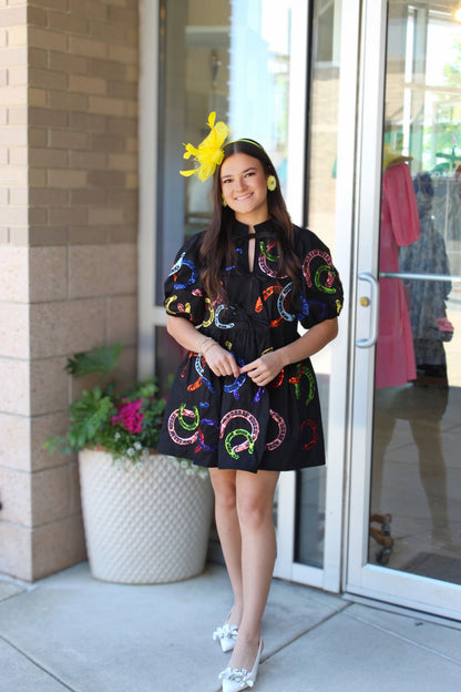 Horse Shoe Tie Dress