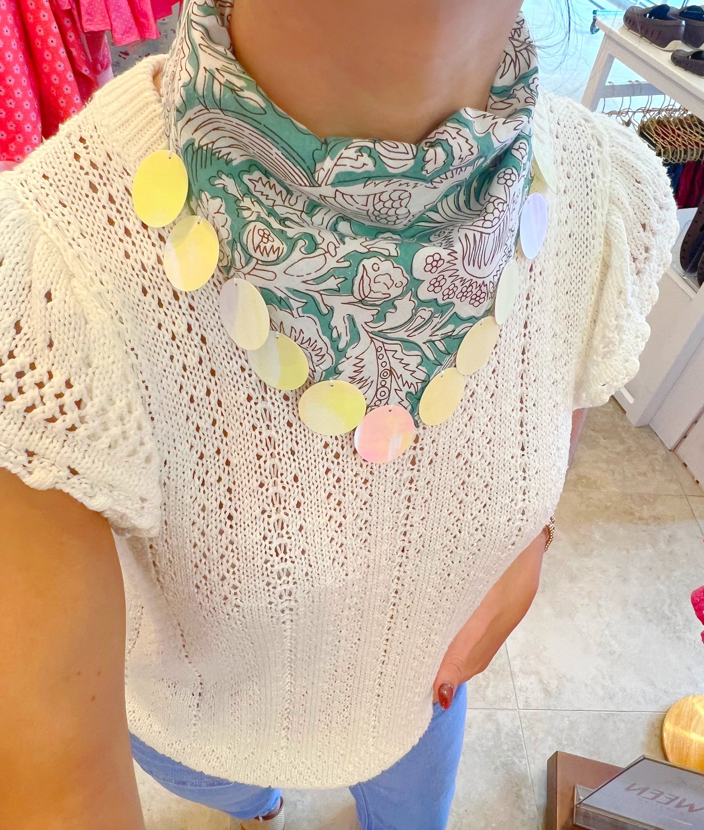 Face East Printed Scarf