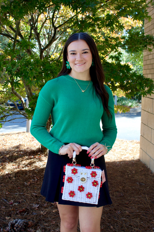 Jenna Lee Bag Red & White