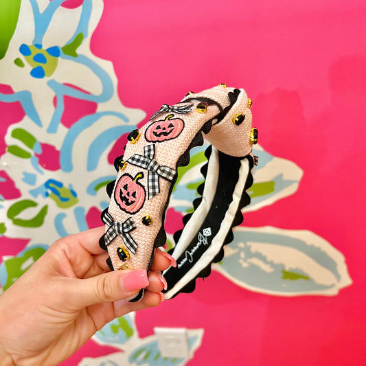 Embroidered Pumpkins Headband