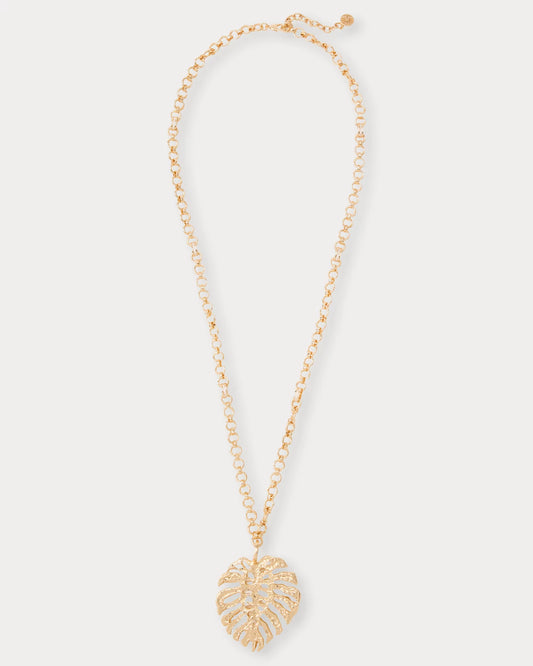 HIDE AND LEAF NECKLACE