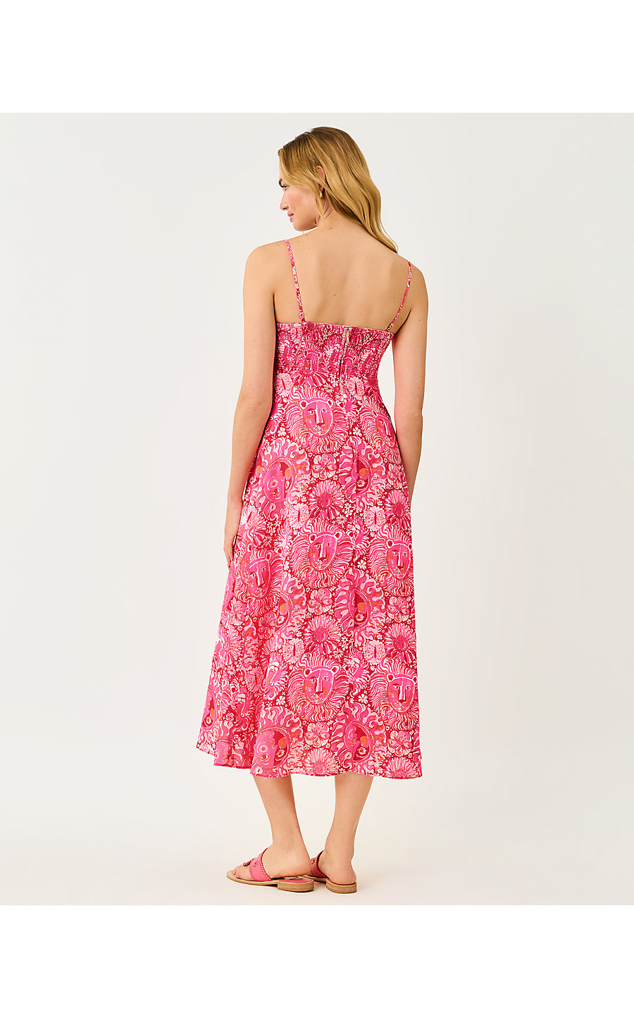 JORGIAN LINEN MIDI DRESS