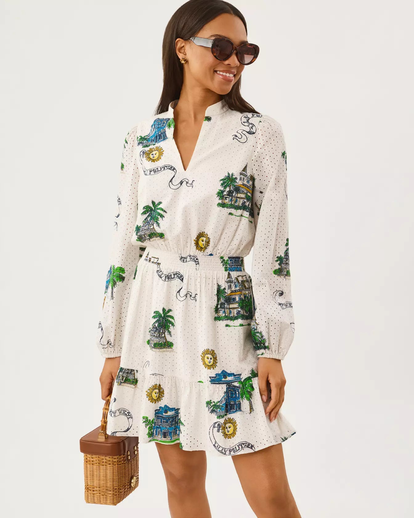 AXTON EYELET DRESS