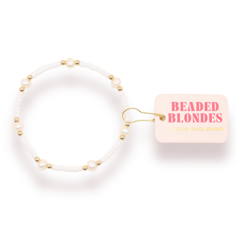 White Pearl Bracelet | Standard 6.75 inch