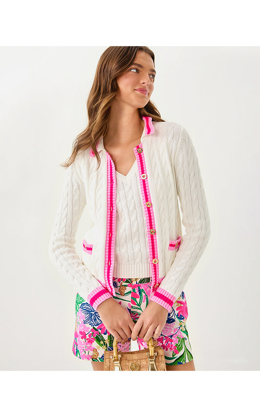 BROCKTON POLO CARDIGAN