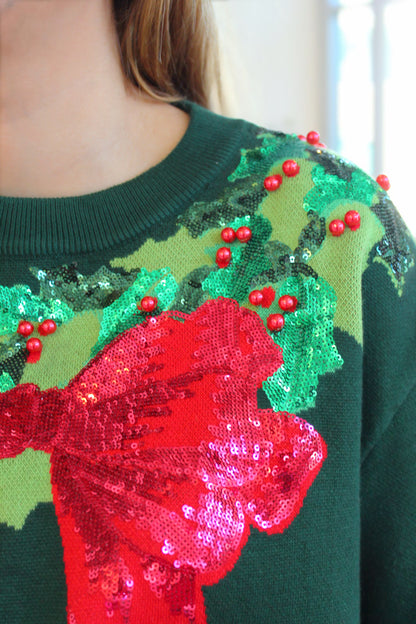 Wreath Around Neck Sweater