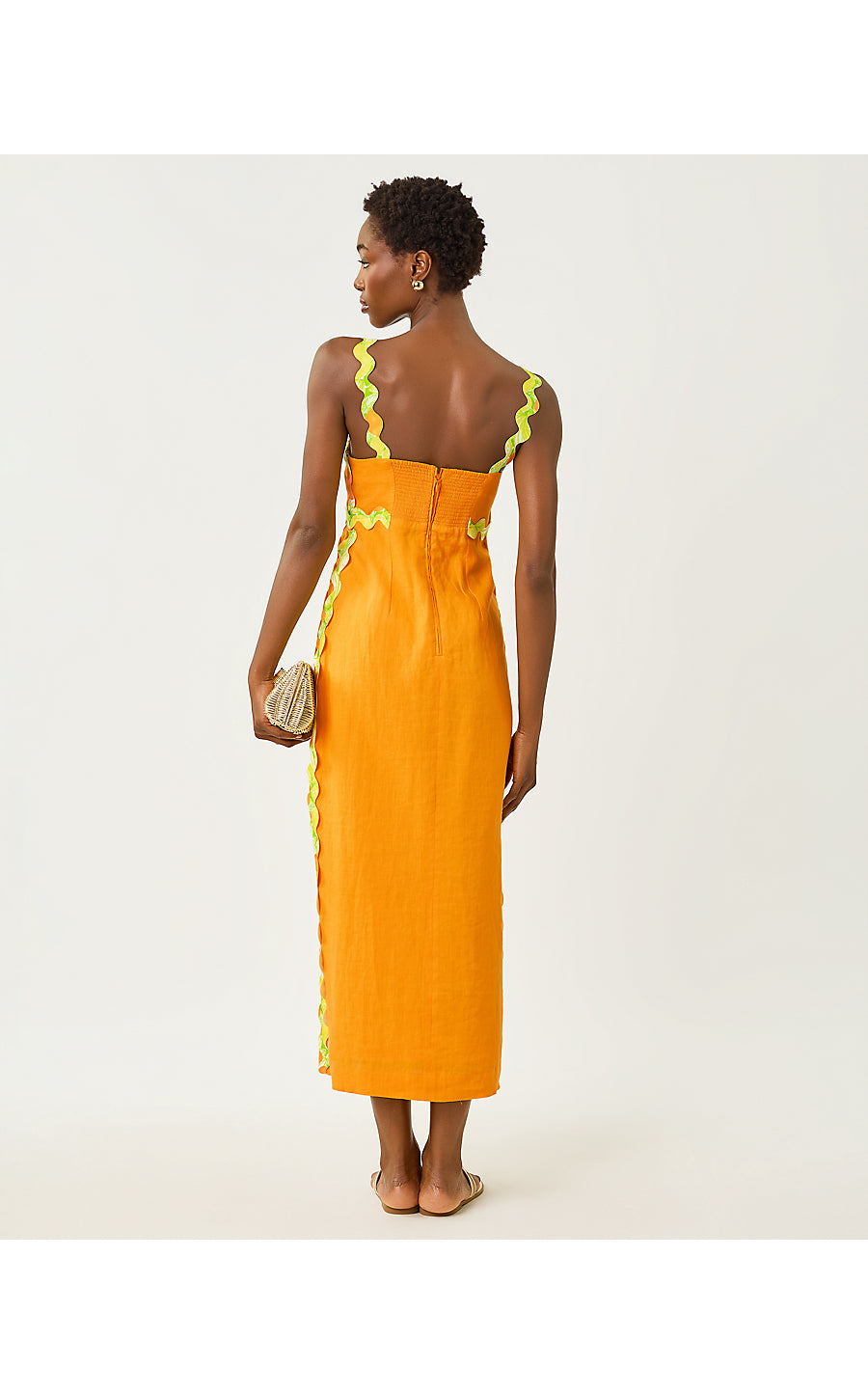 MIKAYLA LINEN MIDI DRESS