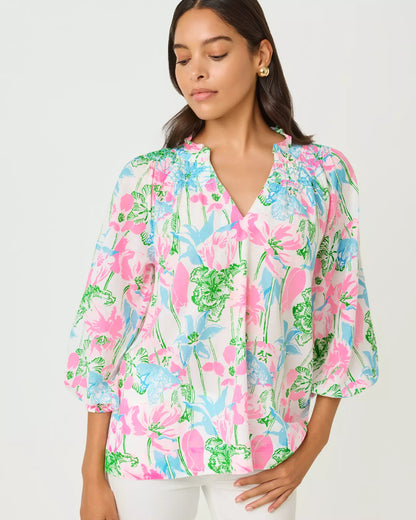 LOURDES 3/4 SLEEVE COTTON