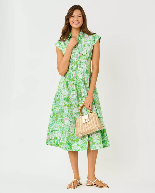 TONYA MIDI SHIRTDRESS
