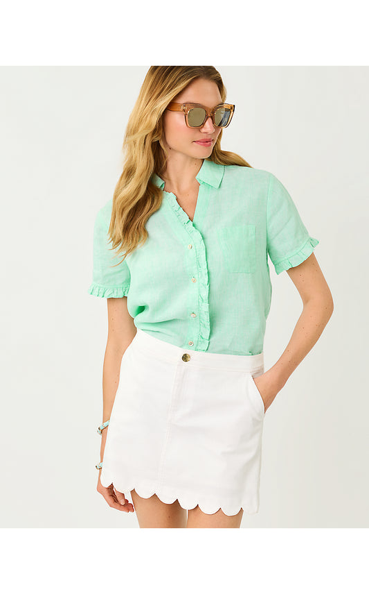 CARDEN RUFFLE TOP