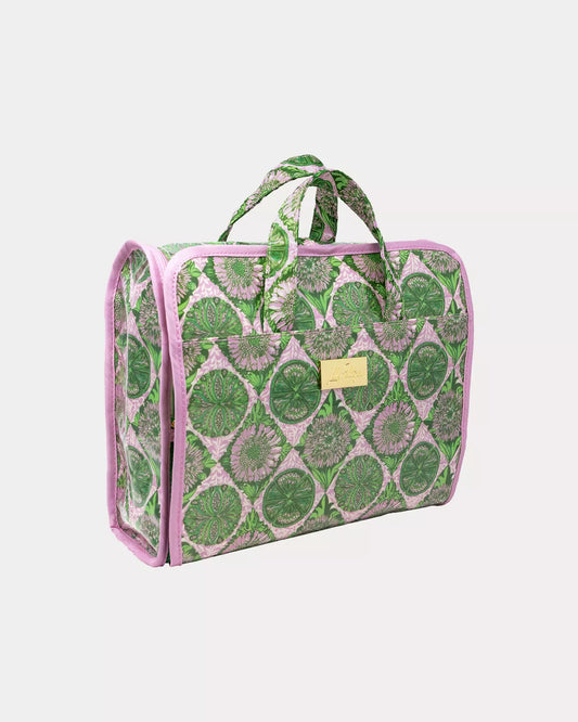 Hanging Toiletry Bag - Tropical Tiles