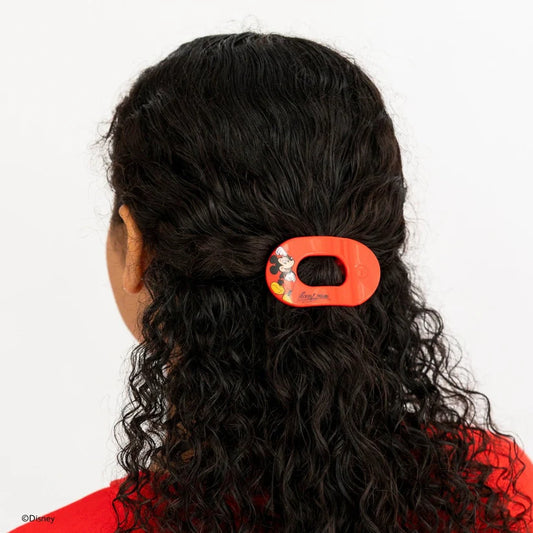 Flat Round Hair Clip - Tiny - Mickey Mouse