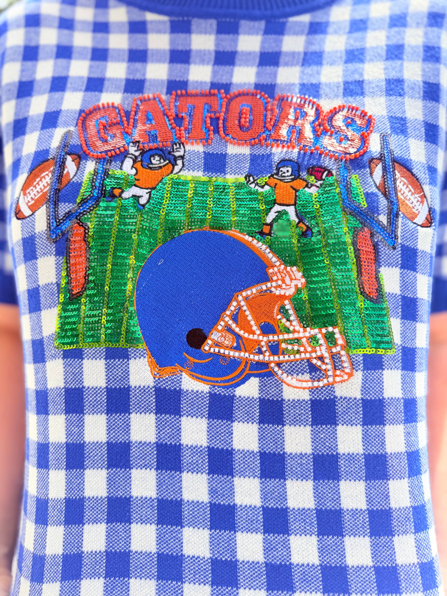 Florida Gingham Sweater