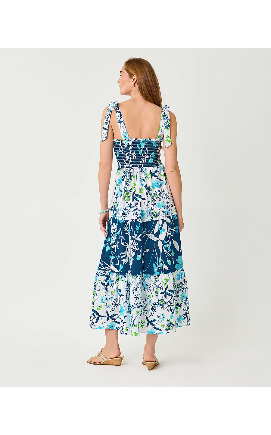 ATHYN SMOCKED MAXI DRESS