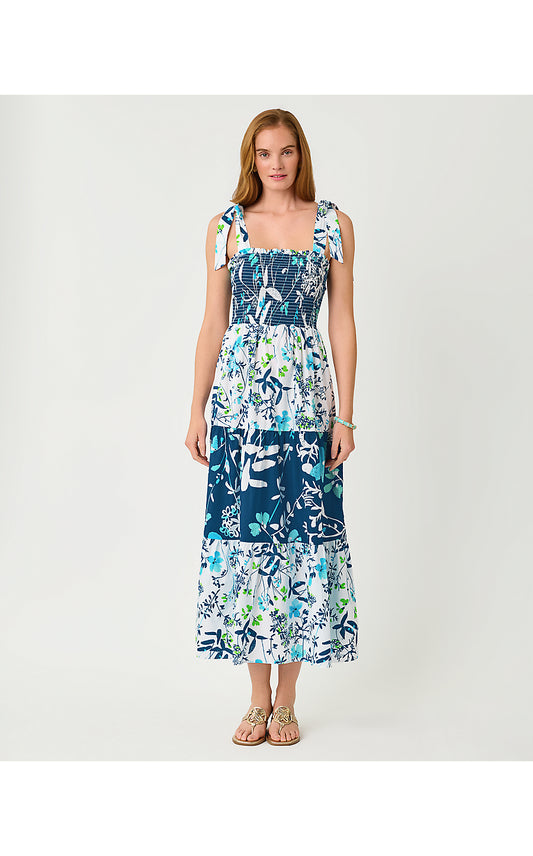 ATHYN SMOCKED MAXI DRESS