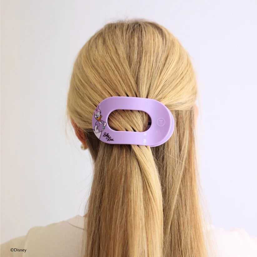 Flat Round Hair Clip - Medium - Daisy Duck