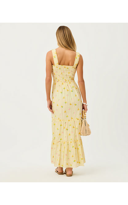 HADLY SMOCKED MAXI DRESS