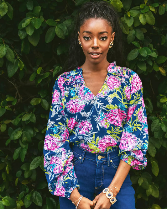 LOURDES LONG SLEEVE TOP
