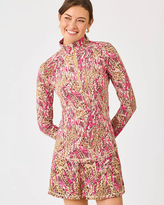 JUSTINE HALF ZIP UPF 50+
